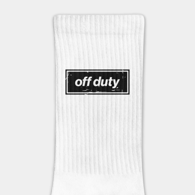 Off Duty – Black Funny Day Off Oasis Style Britpop by Butter Creative