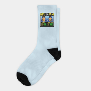 Cam Skattebo Jaxson Dart NBA Jam style tee Socks
