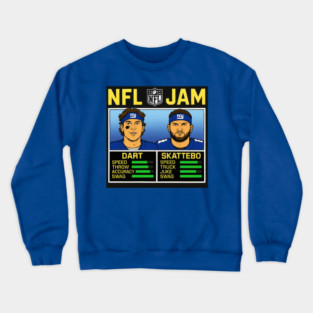 Cam Skattebo Jaxson Dart NBA Jam style tee Crewneck Sweatshirt