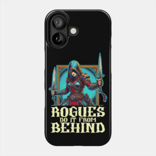 Dual Dagger Rogue with Bold Sneak Attack Quote Phone Case
