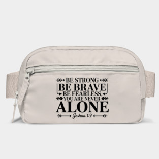 Joshua 1:9 Bible Verse Motivational Christian Quote Bag