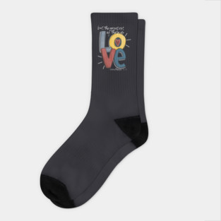 The Greatest of These is Love 1 Corinthians 13 Socks