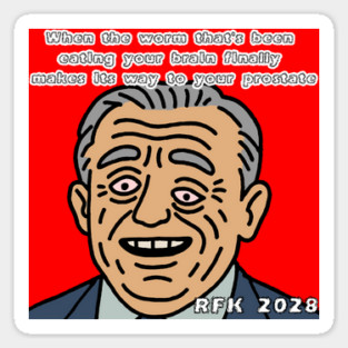 RFK BRAIN WORM Sticker