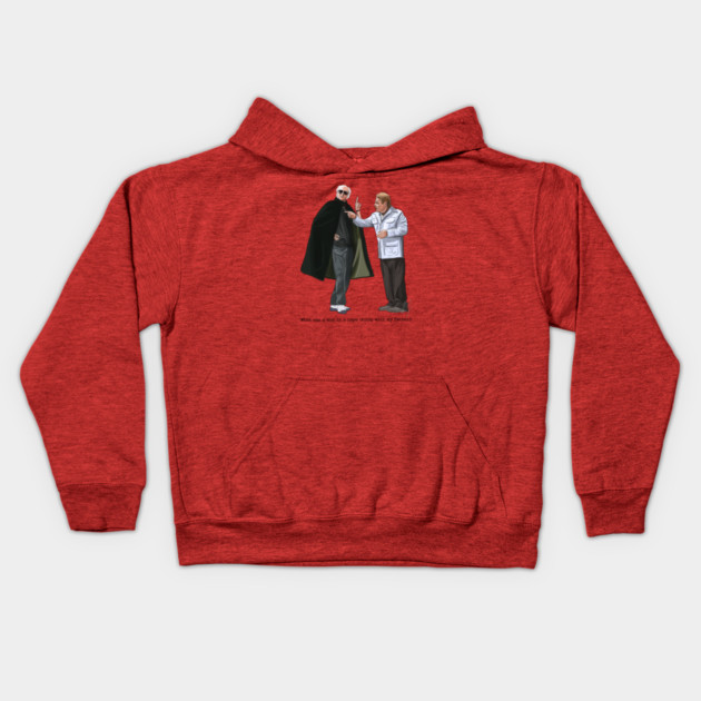 The Man in a Cape Kids Hoodie by 51Deesigns