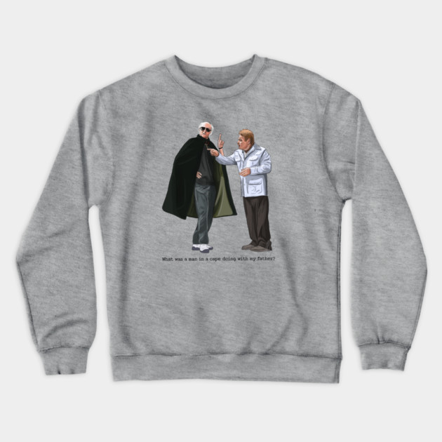 The Man in a Cape Crewneck Sweatshirt by 51Deesigns