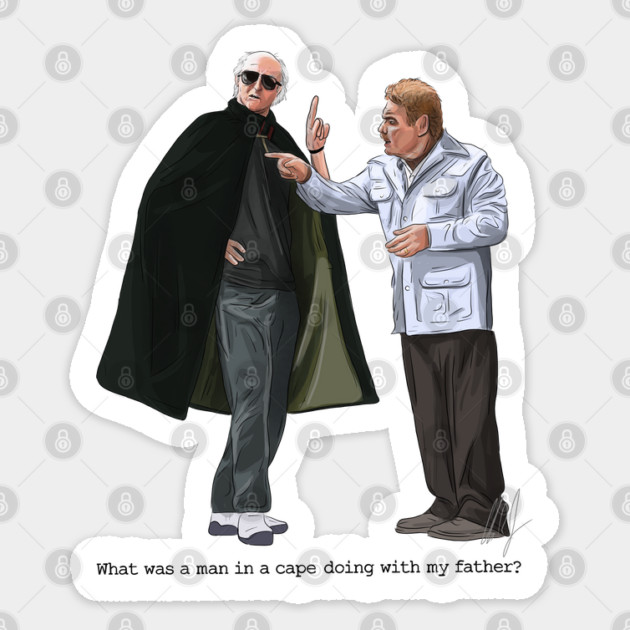 The Man in a Cape Sticker by 51Deesigns