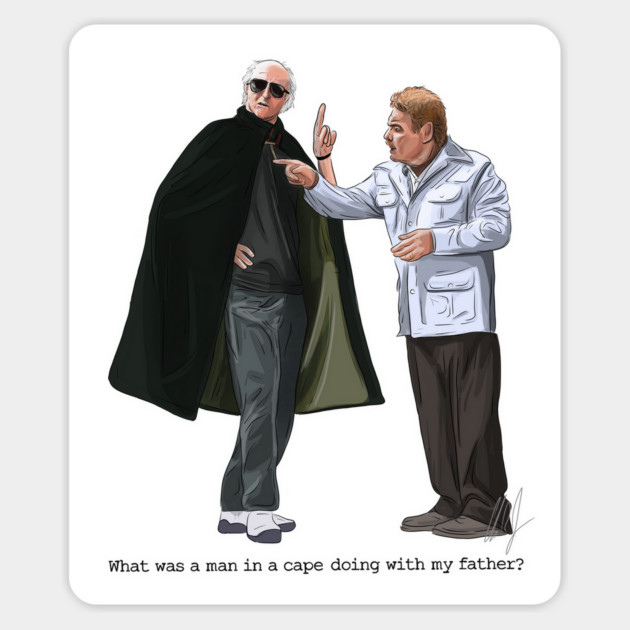 The Man in a Cape Magnet by 51Deesigns