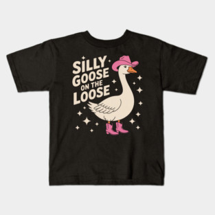 Silly Goose on the Loose Kids T-Shirt