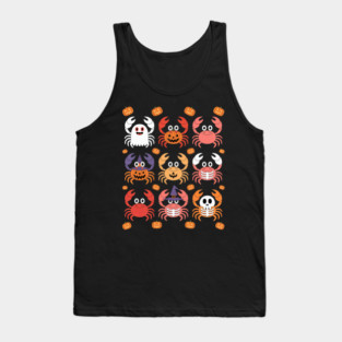 Halloween Crab Ghost Pumpkin Vampire Animal Halloween Tank Top