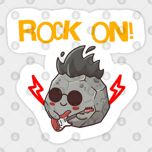 Rock On! Sticker by Cool Monkey Designs