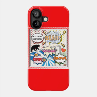 Bear Comic Font Phone Case