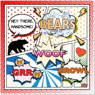 Bear Comic Font Posters and Art