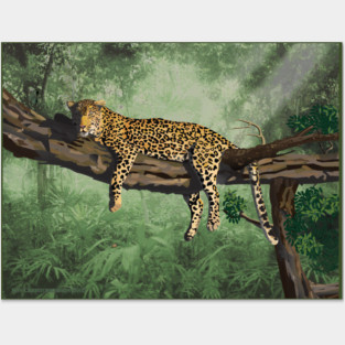 Lazy Days Leopard Posters and Art