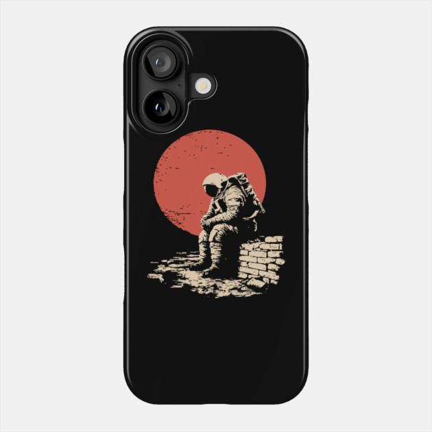 Cosmic Blues Sad Astronaut Phone Case by TuncGK