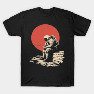 Cosmic Blues Sad Astronaut T-Shirt