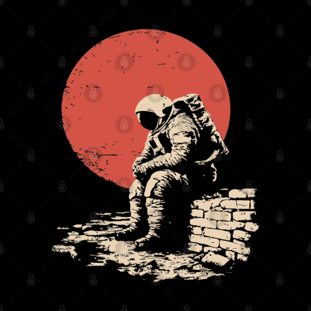 Cosmic Blues Sad Astronaut by TuncGK