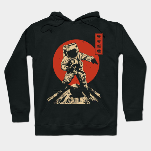 Cosmic Strike Astronaut Bowling Hoodie by TuncGK