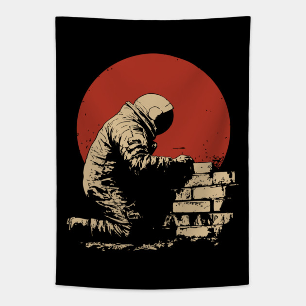 Building a Better Universe, One Brick at a Time Tapestry by TuncGK