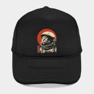 Cosmic Cat Astronaut Portrait Hat