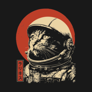 Cosmic Cat Astronaut Portrait T-Shirt