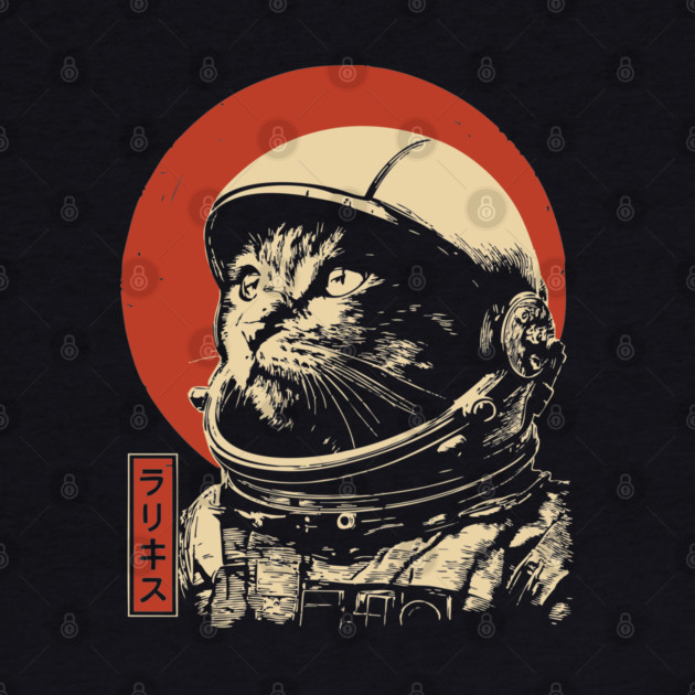 Cosmic Cat Astronaut Portrait by TuncGK