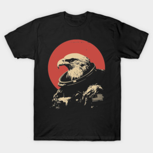 Patriotic Space Eagle Astronaut T-Shirt