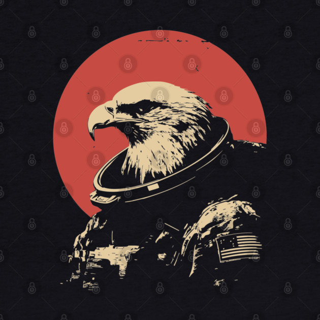 Patriotic Space Eagle Astronaut by TuncGK