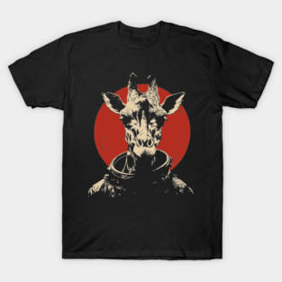 High Orbit Giraffe Astronaut T-Shirt
