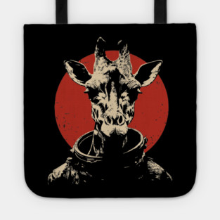 High Orbit Giraffe Astronaut Tote