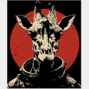 High Orbit Giraffe Astronaut Posters and Art