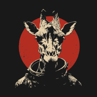 High Orbit Giraffe Astronaut T-Shirt