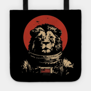 King of the Cosmos Lion Astronaut Tote