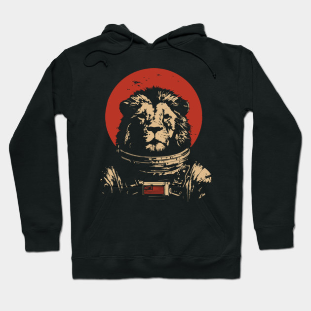 King of the Cosmos Lion Astronaut Hoodie by TuncGK