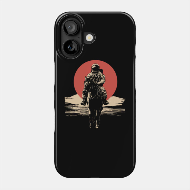 Cosmic Cowboy Astronaut Horse Rider Phone Case by TuncGK