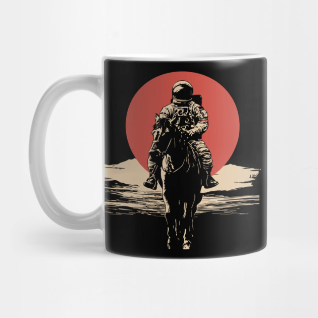 Cosmic Cowboy Astronaut Horse Rider by TuncGK
