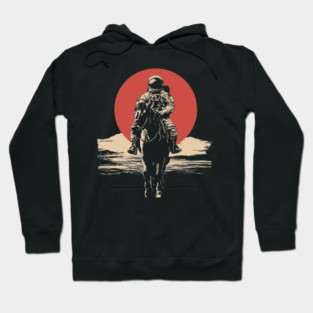 Cosmic Cowboy Astronaut Horse Rider Hoodie