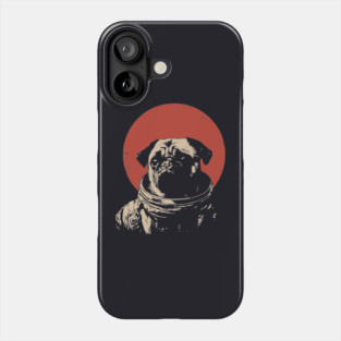 Cosmic Wrinkles Pug Astronaut Phone Case