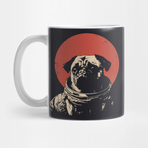 Cosmic Wrinkles Pug Astronaut by TuncGK