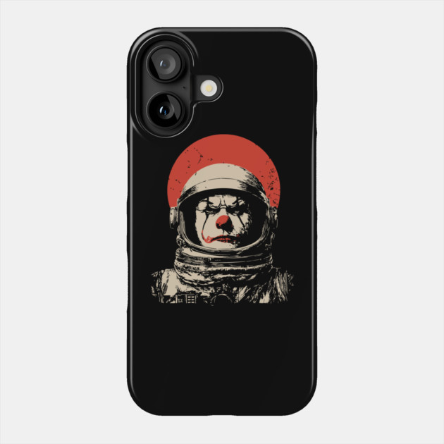 Creepy Cosmic Clown Astronaut Phone Case by TuncGK