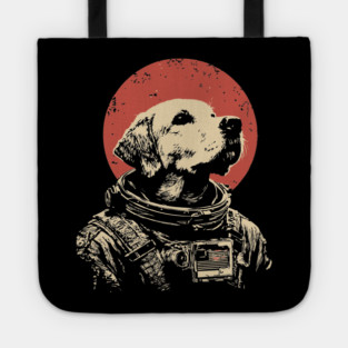 Cosmic Good Boy Retriever Astronaut Tote