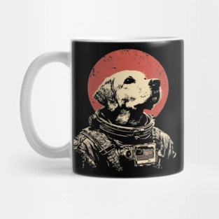 Cosmic Good Boy Retriever Astronaut Mug