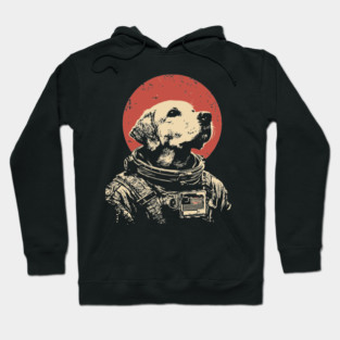 Cosmic Good Boy Retriever Astronaut Hoodie