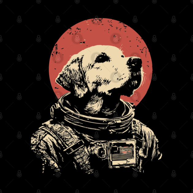 Cosmic Good Boy Retriever Astronaut by TuncGK