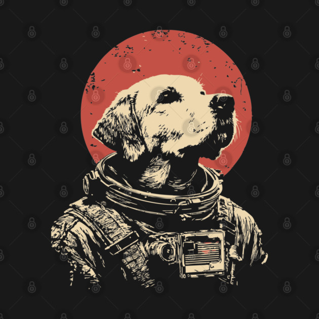 Cosmic Good Boy Retriever Astronaut by TuncGK