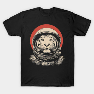 Stellar Stripes Tiger Astronaut T-Shirt
