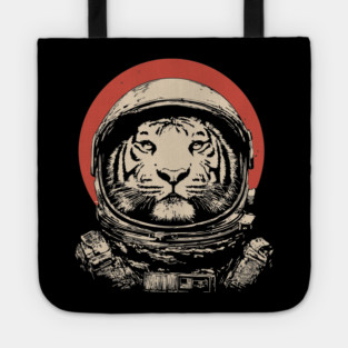 Stellar Stripes Tiger Astronaut Tote