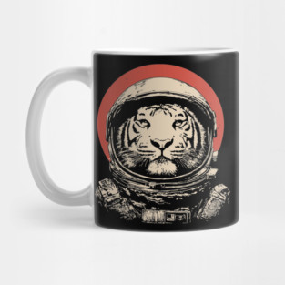 Stellar Stripes Tiger Astronaut Mug