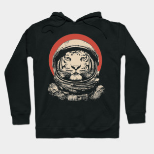 Stellar Stripes Tiger Astronaut Hoodie