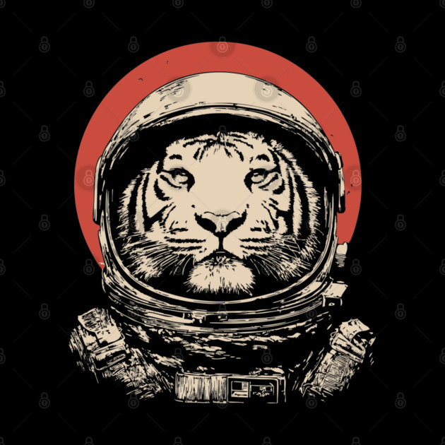 Stellar Stripes Tiger Astronaut by TuncGK