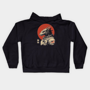 Galactic Dragon Astronaut Warrior Kids Hoodie